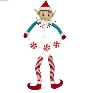NWT Elfin Around Christmas Elf Pick Ornament Christmas home decor-1 total